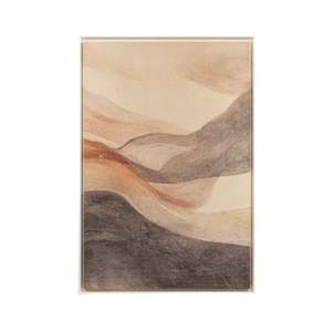 Wall Art - Dunes A - Texured Art on Canvas w Natural Timber Frame - 120x80cm