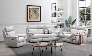 3 Seat: Evans Fabric Recliner 1/2/3 Seat Suite