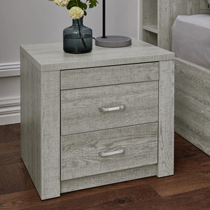 Bedroom Suites: Empire Bedside (Rustic Ash)