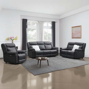 Lounges Sofas: Coastline Fabric Recliner Suite-Rhino