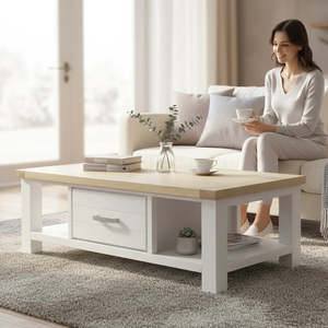 Dining Living: Sicily Coffee Table 1 Drawer