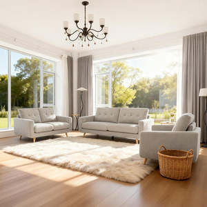 Lounges Sofas: Olivia fabric 3 pcs Suite