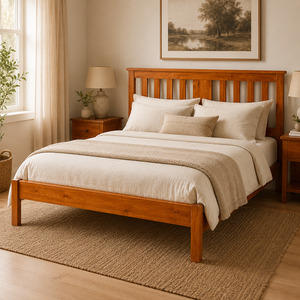 Bedroom: Susan Bed Frame (Warm Honey)