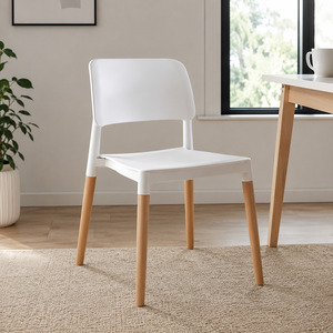 Jade Dining Chair (White/Black)