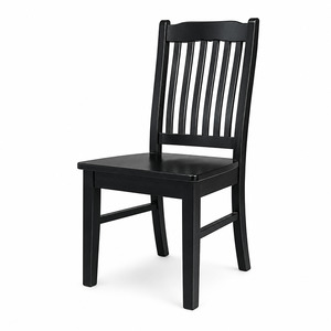 Solid Pine Dining Chair (Black)