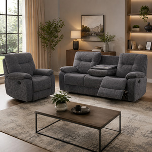 New Castle Chenille Fabric Recliner Sofa