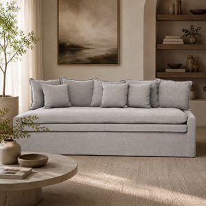 Cloud Slipcover 3 Seater Sofa Daybed W230cm (Cement)
