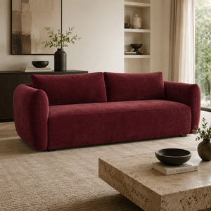Grace 3 Seater Sofa W222cm (Red / Blue / Claret)