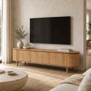 Kontur TV Unit (Natural Oak/Black)