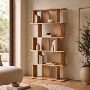Panel Bookcase W100cm (Oak)