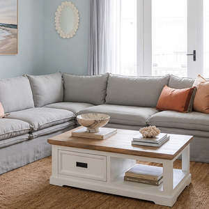 Parisian Coffee Table Solid Wood 120*70*45cm