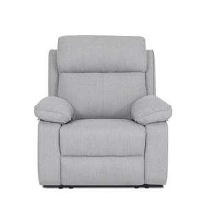 Bailey Fabric 1 Seater Recliner - Charcoal or Medium Grey