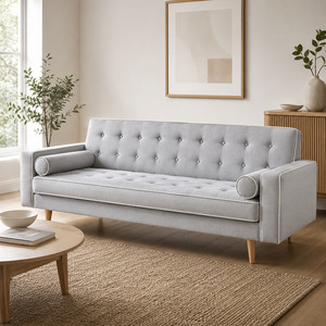 Sofa Beds 1: Kirby Fabric Sofa Bed - White