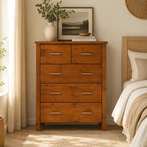 Bedroom: Sterling 5 Drawer Tallboy
