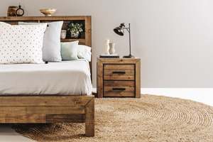 Raglan Bed frame with Storage Headboard