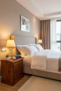 Bedroom Sales: Paramount Bedside 3 Drawers-CLEARANCE