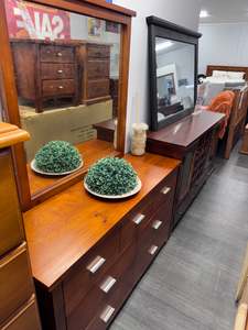 NOVA Dresser 6 Drw & Mirror -CLEARANCE