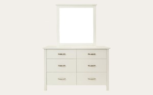 Dressing Table: Snow Dresser / Dresser with Mirror