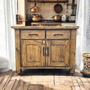 Woodland Chopping Block with Granite Top
