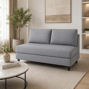 Lounge: Archi 2 Seater Fabric Sofa (Grey)