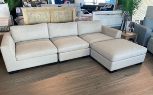 1 2 3 Seat Sofa: Ocean modular Lounge-Aurora Stone (Beige)