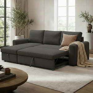 James Sofabed with Storage Chaise & USB Charging