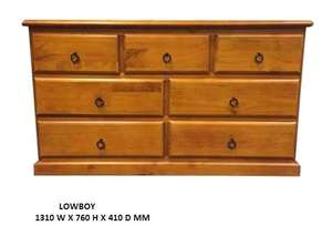 Products: Lowboy With 7 Drawer- S- New- Dark Colour