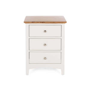Jessica 3 Drw Bedside OAK TOP (L50 W45 H65CM)