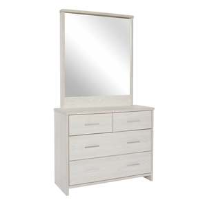 Atlas 4 Drawer Dresser (incl Mirror) (NZ Made)-Clearance