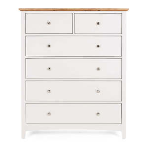 Jessica 6 Drw Chest OAK TOP