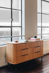Anders Dresser 6 drawers (Natural Oak) (W153 D46 H81CM)
