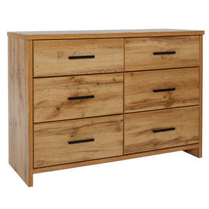 Lowboys: Nova 6 Drawer Lowboy (NZ Made)-Clearance