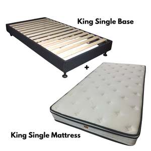 Bed Frames With Mattresses: Easybed Base with Classic Mattress- King Single (Clearance)