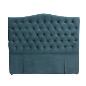 Milton Upholstered Buttoned Headboard (Green) - Double (W1370 H1400 D130mm)