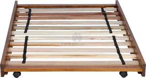 Bedroom Timber: Sammie Oak Stain Pull Out Trundle Bed*KD