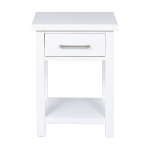 New Maestro 1 Drawer Bed side White (W420 D360 H590 mm)
