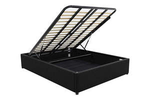 Denver Gas Lift Storage Bed Base (Black) - Super King(W183 x H35 x D208 CM)