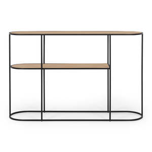 Console And Hall Tables: DECO Console Table Natural Oak (L120 W30 H76CM)