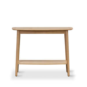 Console And Hall Tables: Rotterdam Console w Shelf (W100 x D35 x H77 CM)