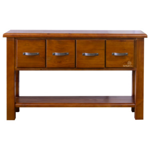 Console And Hall Tables: Elmont 4 Drawer Hall Table (W1370 D420 H850mm)