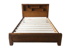 Bookcases: Woodside Queen Bed with Bookcase Head (L2320 W1660 H1200/580mm)