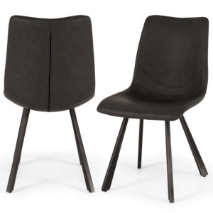 Bar Stools: Rustic Chair Vintage Grey Pu