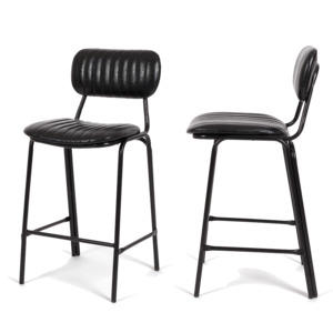 Datsun Barstool Vintage Tan PU ((W43 D49 H95 SH65CM))