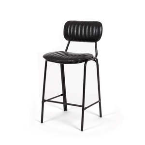 Datsun Barstool Vintage Black PU (W43 D49 H95 SH65CM)