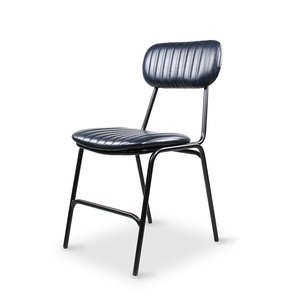 Mid Century: Datsun Chair Vintage Black PU (W42 D52 H87 SH47CM)