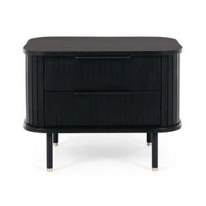 Anders Bedside (Black Oak) (W57 D42 H50CM)