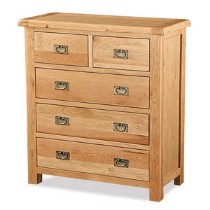 Tallboys: Salisbury Chest 2 over 3 Drawer Tallboy (W100 D42 H109CM)