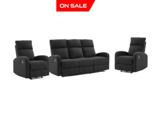 SupreCoz 3RR + R + R Recliner Suite Linen Fabric