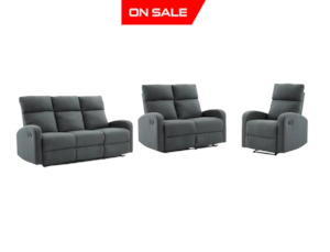 SupreCoz 3RR + 2RR + R Recliner Suite Linen Fabric