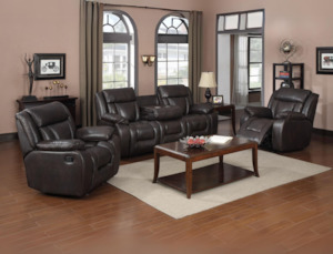 Recliner Suites: Luxe Recliner Suite Dark Brown